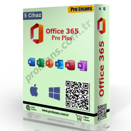 Office 365 Pro Plus 5 Cihaz - MacOS - Windows