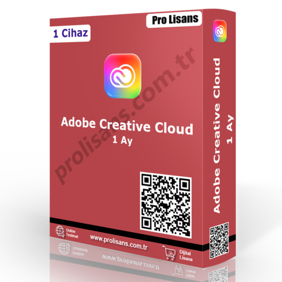 Adobe Creative Cloud 1 Ay - 1 Cihaz (Tam Garanti)