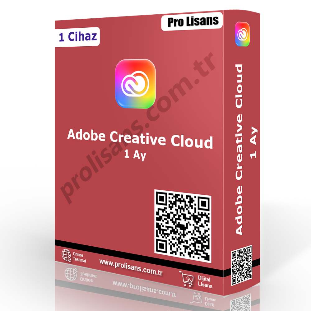 Adobe Creative Cloud 1 Ay - 1 Cihaz (Tam Garanti)