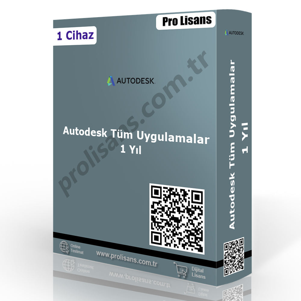 Autodesk Tüm Uygulamalar - 1 Yıl (3 Ay Garantili)