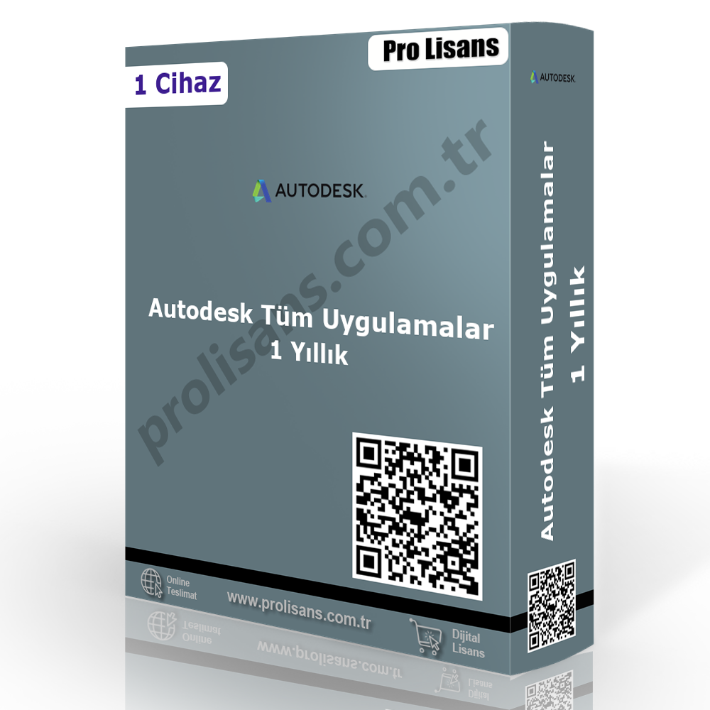 Autodesk Tüm Uygulamalar - 1 Yıllık (1 Yıl Garantili)