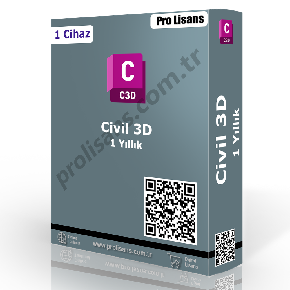Civil 3D - 1 Yıllık (1 Yıl Garantili)