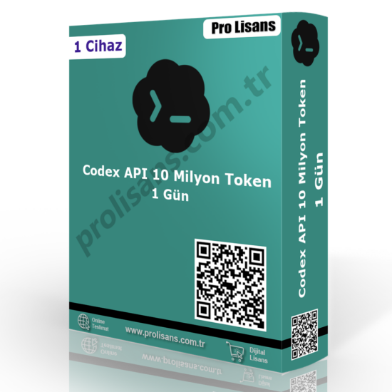 Codex API 10 Milyon Token - 1 Gün