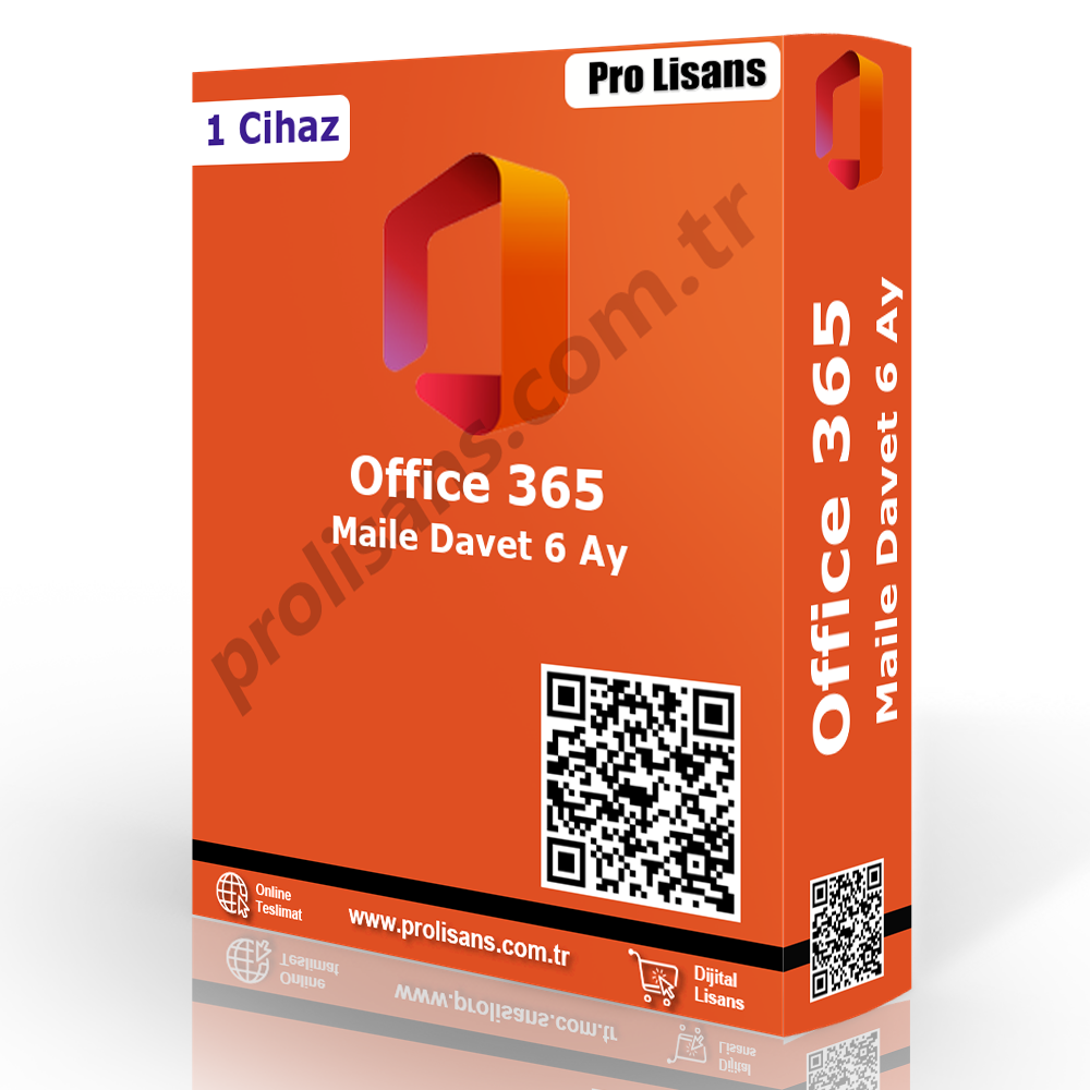 Office 365 Maile Davet 6 Ay (Garanti: Tam)